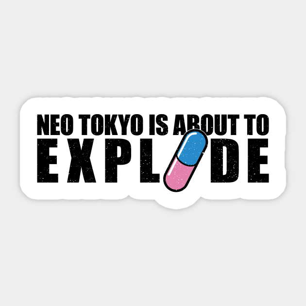 Neo Tokyo EXPLODE Sticker by DCLawrenceUK